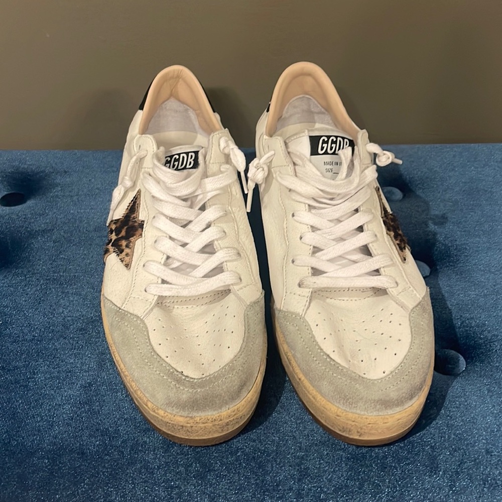 Golden Goose BallStar Animal Print Neutral